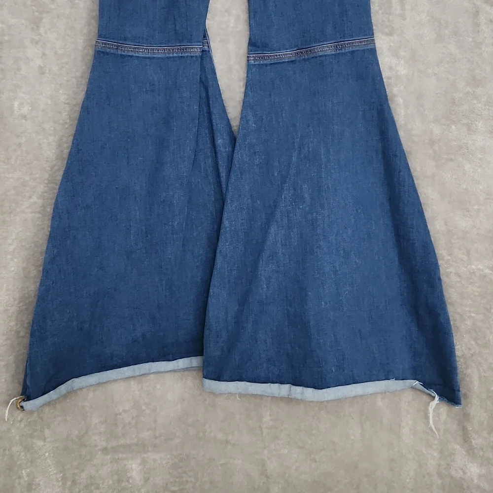 FREE PEOPLE high waisted 70s flare jeans size 25R - Picture 5 of 8